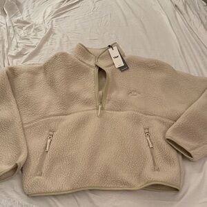 Aritzia TNA Cream Fleece Pullover